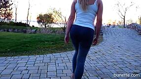 Public butt plug adventure in the garden today!