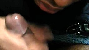 ebony girl in glasses sucks my black cock until i cum all over her