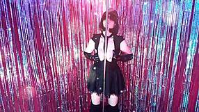 dirty milf cop strips on pole