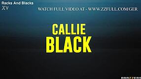 Filling both holes with callie black in heels and tattoos