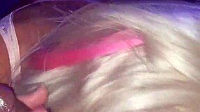 Pretty shemale cougar hunting that big black cock with a blowjob