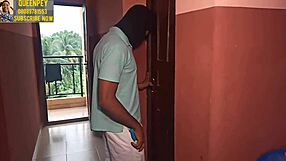 18+ टीन को एमेच्योर के बिग ब्लैक कॉक से रफली चोदना, वेट टिट्स का क्लोज अप