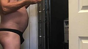 Mature Shaved Amateur Almost Caught Masturbating Solo