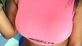 Sucking my cuckold's cock in the gym: A cuckold gets his ass licked