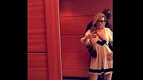 Third day in Paris flashing leads to intense sex