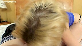 Naudia White takes a huge cock deep in her throat for a POV facefuck and cum facial