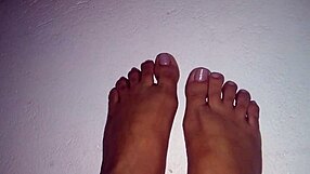 Beautiful Feet Fetish with Horny Cute Girl