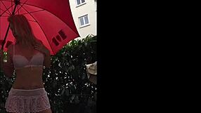 Third day in Paris flashing leads to intense sex