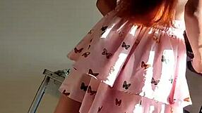 Stepsister catches me spying and recording her, then lets me touch her before we fuck part 1