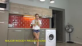 Blonde Babe Nesty Reveals Ass In Bts Delight