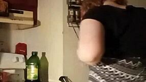 Amateur KINKY wedgie STRIPTEASE with clothes ripped