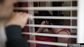 Whitney Wright, the awesome brunette teen, gets bent over and fucked hard with her natural tits bouncing.