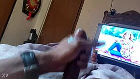 Ebony Amateur Strokes Monster Black Cock in POV Cumshot Blast!