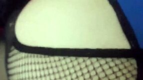 Feeling overwhelmed with ecstasy as he pounds me deep, overflowing my ass with cum in stockings