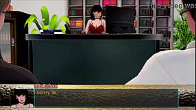 This anime hentai game features intense bondage and masturbation.