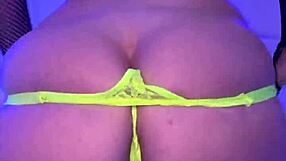 sexy tattooed brunette babe gets blowjob and doggystyle fucking in lingerie