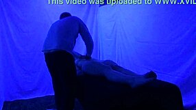 gigi breeze enjoys a relaxing blacklight massage session
