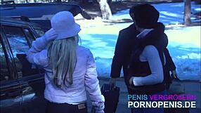 This sizzling sex video sees the busty blondie receiving oral pleasure until she sucks his penis before enjoying a ride