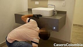 Latina Bent Over for Old Friend's Intense Fuck