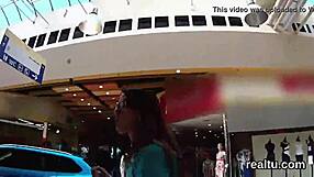 Glamorous Czech Cutie Teased and Rode in Mall POV