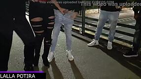 Returning from bachelorette party in sao paulo streets with friends