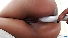 skin diamond begs for anal pounding from big black cock