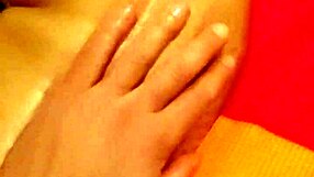 An oiled up messaging session with his girlfriend’s feet