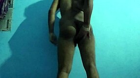 Gay nude model posing