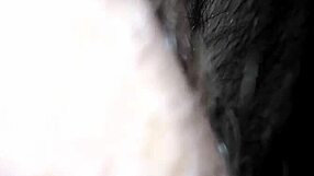 Bad girl pees wildly while sucking cock intensely.