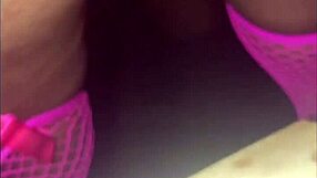 A black wife casually shows off her figure and curves