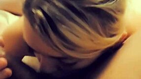 Small White Blonde Gags On Huge BBC Deepthroat