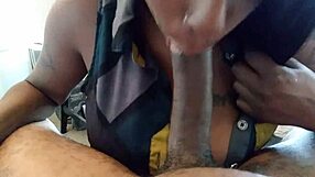 एबोनी एंजल हार्ले हंटर का परफेक्ट ब्लोजॉब