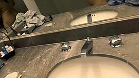 hey, you think my cute latina friend can handle this mirror fuck session?