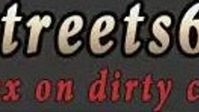 Couple's outdoor piss fuck with foot licking