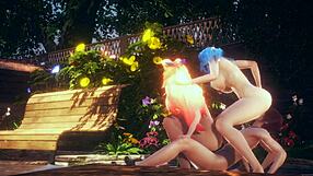 why watch hentai when ahri and syra threesome rocks japanese anime?