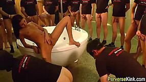 Group sex with pee and oral