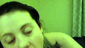 Hot Wife DEEPTHROATING Fat Cock on BED