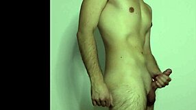 Young amateur teases cock on solo webcam