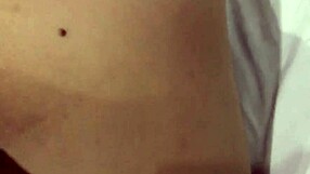 Asian Girl Rubs Small Dick, Asking If It Feels Good on Her Boobs