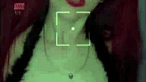 feeling intense pleasure from redhead's masturbation with dildo and creampie