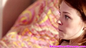 Young Redhead Feels Intense Pleasure from Babe's Rimjob and Fingering