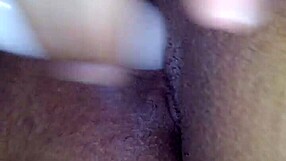 can you handle watching this wife tease her dripping pussy with a dildo until she cums hard all over it