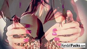 kendall's bold nude tease and masturbation