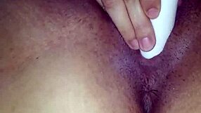 can you handle watching this wife tease her dripping pussy with a dildo until she cums hard all over it