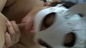 My brother gets deepthroat blowjobs from mexican schoolgirl in costume