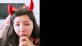 Can You Handle Lizren's Oral on the Chilean Devil Girl?