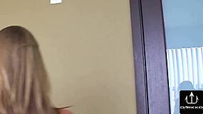 Big Tit Blonde TITTY FUCKS and LICKS Cum