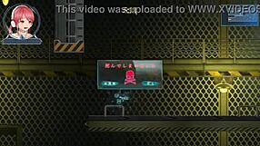 Redhead Girl Has Sex with Robot Man in Hentai Game