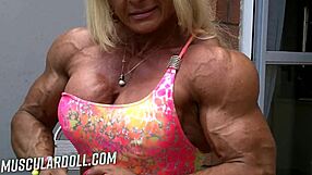 High heels femdom bodybuilder