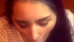 she gives a super blowjob with cumshot